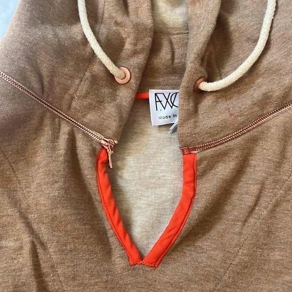 F.Words Free (deux) Hoodie in Toasted Oatmeal/Papaya EUC Size XS/S - Picture 4 of 7